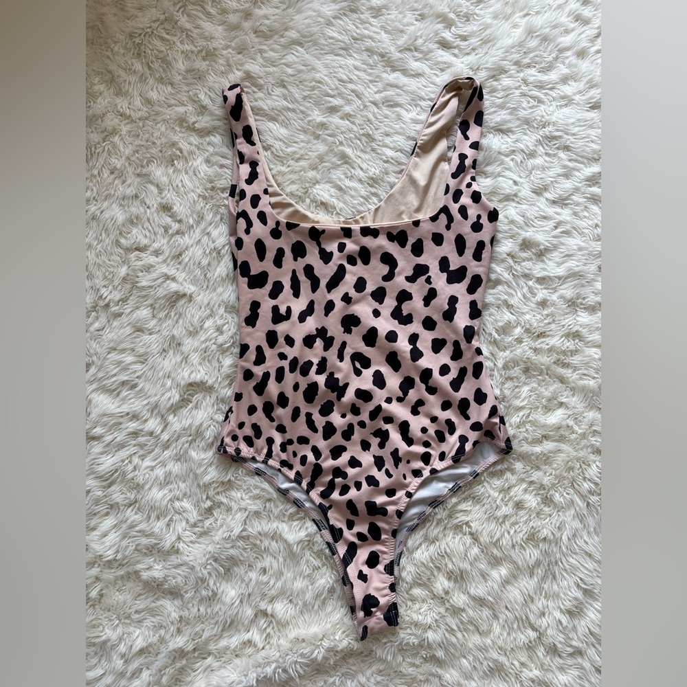 Princess Polly Pink and Black Leopard One Piece